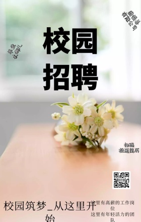 波普风动漫校园招聘海报