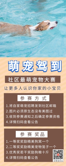 萌宠驾到营销长图