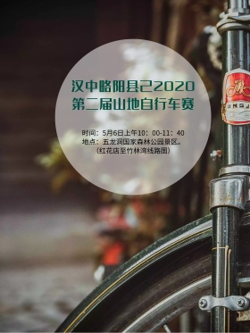 第二届山地自行车赛绿色出行骑行自行车比赛宣传海报