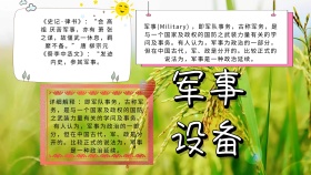 军事设备宣传小报