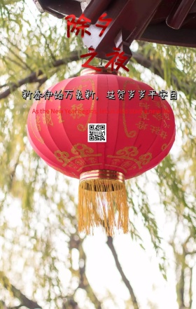 新年红色喜庆祝福海报