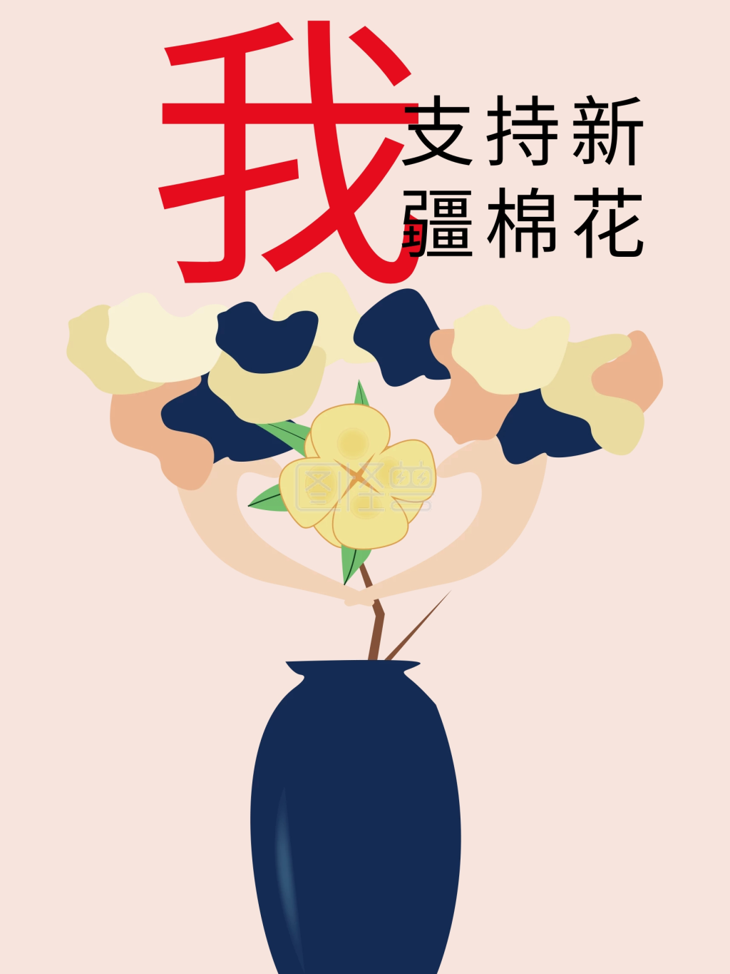 我支持新疆棉花海报