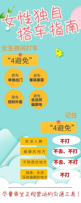 女生独自搭车指南长图