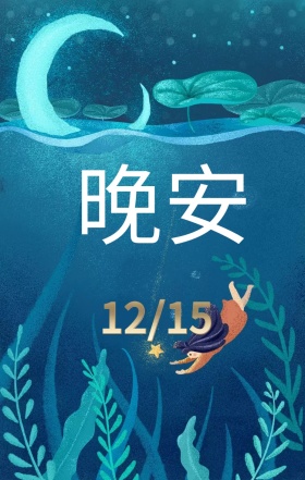 简约黑色晚安日签