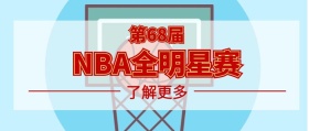 第68届NBA全明星赛红黄公众号封面