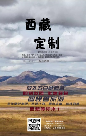 西藏布达拉宫红色手机旅游宣传海报