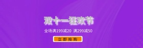 双十一淘宝促销简约直通车海报
