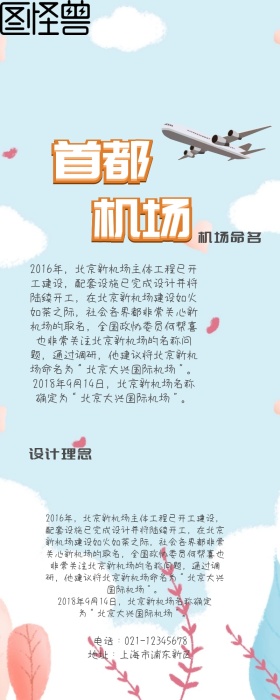 首都机场营销长图