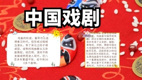 创意大气简约复古中国戏剧手抄报