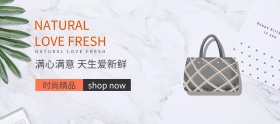 淘宝简约大气女包banner