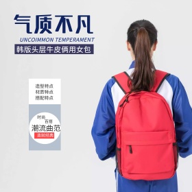 灰色精简干练风绿植地板双肩包电商淘宝主图