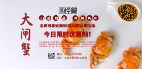 大闸蟹海报