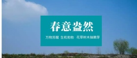 春意盎然 生机勃勃 万物苏醒 花草树木抽嫩芽 春季春天你好公众号封面