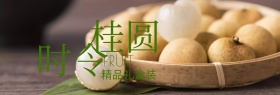 时令桂圆新鲜水果年终大促banner图片