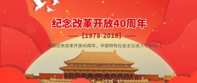 纪念改革开放40周年公众号封面