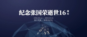 简约大气张国荣逝世16周年纪念公众号封面