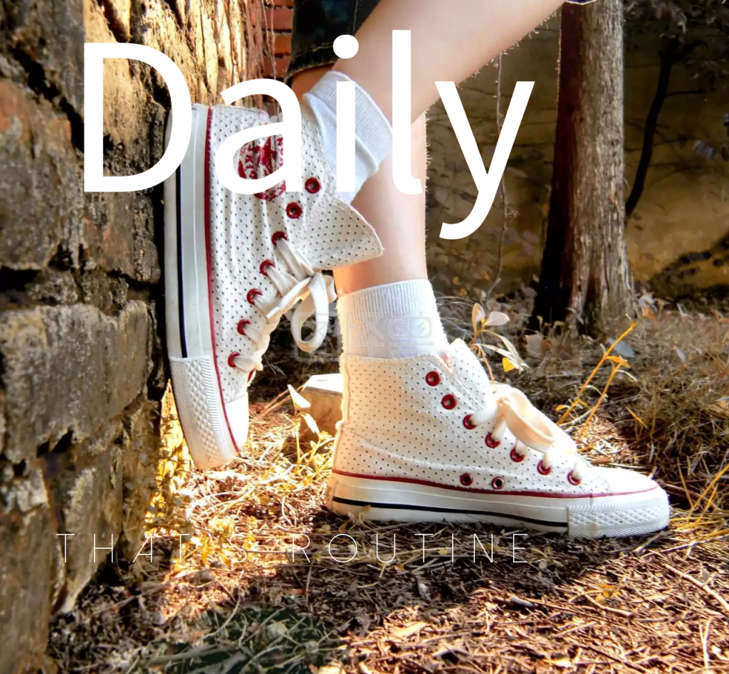 匡威运动鞋特写朋友圈封面