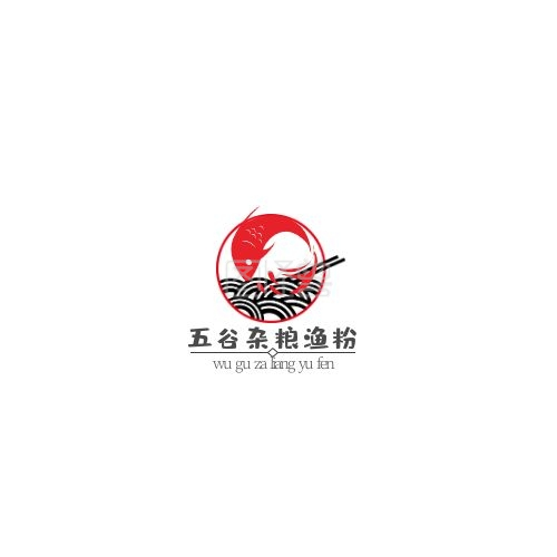 五谷杂粮渔粉简约logo