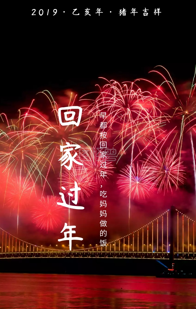 回家过年简约卡通春运夜晚手机海报春节到家时简洁明了大方回家小故事