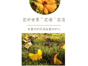 把喜欢的花送给人简约白色横版配图