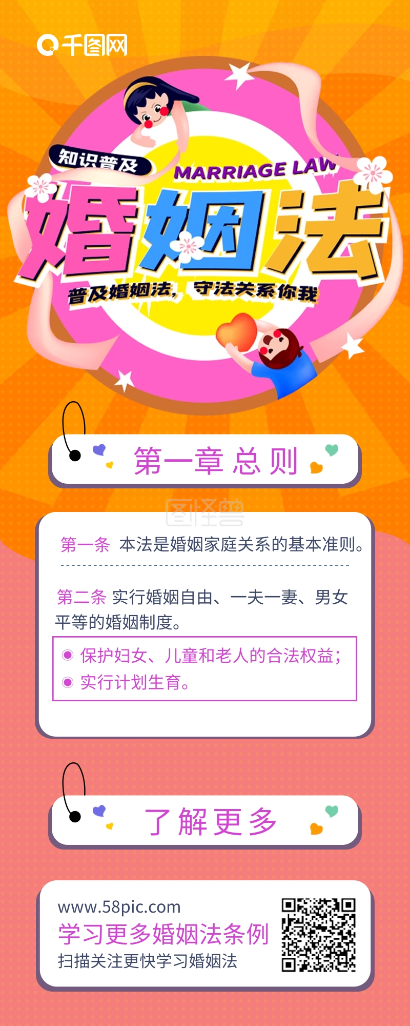 原创内容型婚姻法普法信息长图