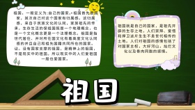 祖国电子简约宣传小报