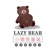 灰色小熊卡通插画懒熊童装服饰头像logo