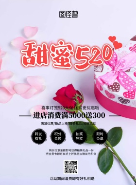 灯笼店招红色喜庆活动促销印刷海报