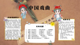 中国风中国戏曲简介手抄报