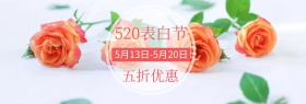 简约人物摄影情侣520表白节淘宝主图