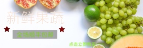 果蔬简约摄影包邮banner