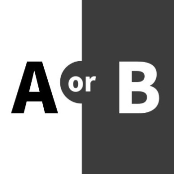 对比ab黑白简约公众号封面次图