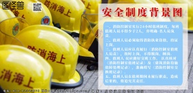安全制度背景图简约横版海报