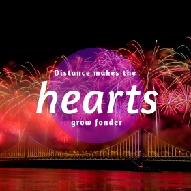 距离简约创意公众号正方形配图