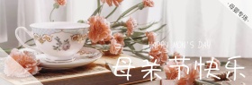 天猫母亲节母婴专场创意简约淘宝海报