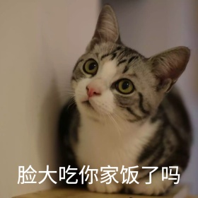 喵星人脸大嫌弃粉色可爱恶搞手机表情包