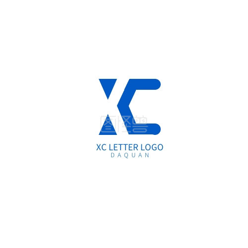 图怪兽平面logo设计频道提供《2021 xc首字母创意结合logo》在线图片