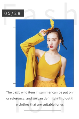 黑色摄影夏季穿搭公众号配图