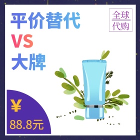 ￥ VS 大牌 平价替代 全球代购 88.8元 波普风春夏美妆上新电商淘宝主题直通车