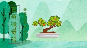 苔藓景观清新微公众号封面模版