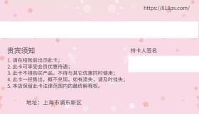 商务 简约 金属 质感 时尚 会员卡背面