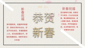 新春祝福节日吉祥如意红色手抄报