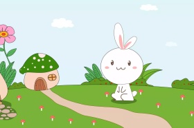 蓝天白云绿草地