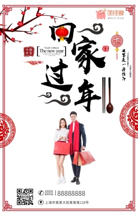 回家过年新年海报