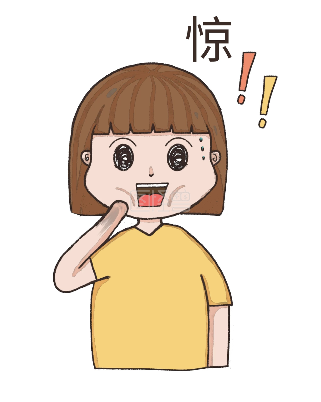 惊吓害怕表情包
