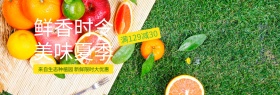 电商淘宝夏季美食生鲜水果海报模板banner