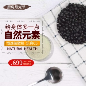 自然元素豆浆机月光节电商淘宝主图直通车