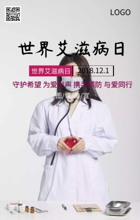  世界艾滋病日预防艾滋主题宣传海报