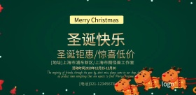 圣诞节日活动主题海报