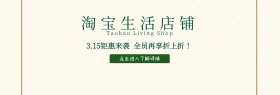 淘宝生活店铺招牌淘宝banner